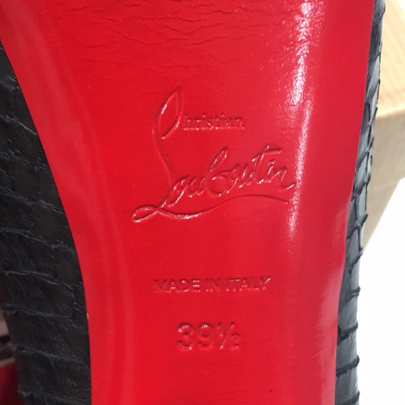 Christian Louboutin Altadama 140 Watersnake Black - Picture 15 of 16